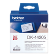 Brother DK-44205 Black on White Continuous Paper Label Tape with Removable Adhesive – 62mm wide, 30.48m long